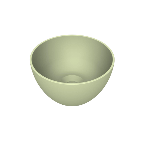 Arcqua Olivia Waskom - 22x22cm - rond - opbouw - mat pastel groen SW1447225