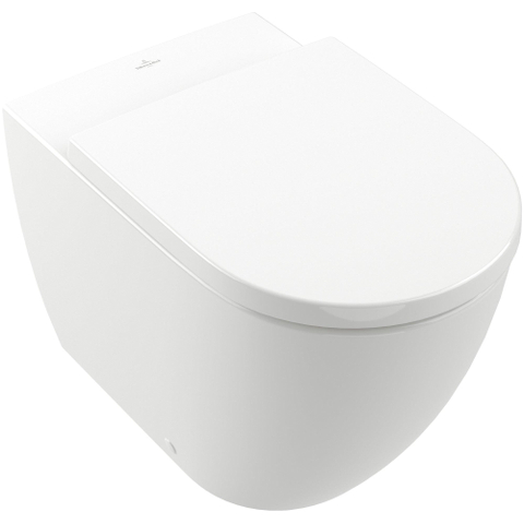 Villeroy & Boch Subway 3.0 Staand closet - 59.5x37x40cm twistflush antibacterieel CeramicPlus - White Alpine (glans wit) SW678481