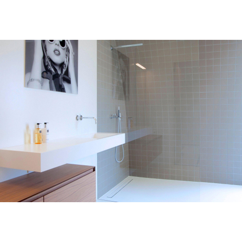 Easydrain Compact taf verlaagd douchegoot rooster 60cm tegel voor tegeldikte 3 13 mm rvs OUTLETSTORE STORE31861