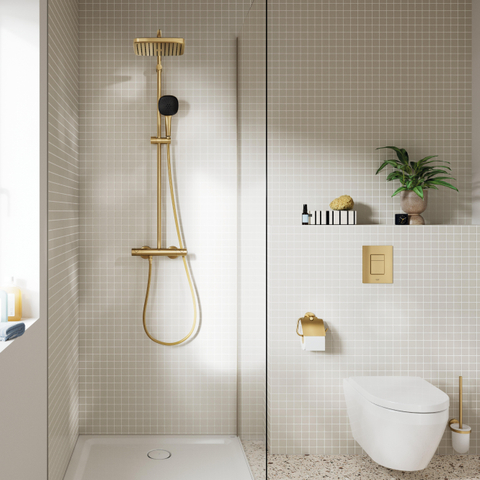 GROHE Vitalio Comfort douchette 110 - 3 jets - cool sunrise brossé (doré) SW1590757