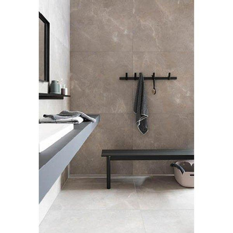 ÉCHANTILLON Ceralto Briano Accent Carrelage sol et mur 100x100cm 6mm rectifié R10 grès cérame Palladium Grey SW912635