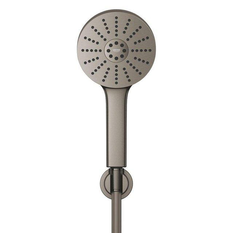 Grohe Precision Feel Thermostatische Badkraan - 31.3cm - Vitalio Joy Badset - ronde handdouche - 3 straalsoorten - met houder - brushed hard graphite (antraciet) SW1552914