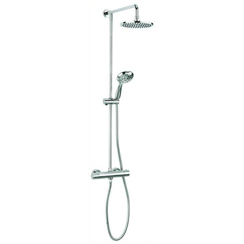 Crosswater Fusion Douche de pluie thermostatique - avec douchette à 3 jets - chrome SW20965