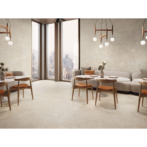 SAMPLE Terravito Larino wand- en vloertegel - 60x60cm - 9mm - gerectificeerd - Ivoor SW1221575