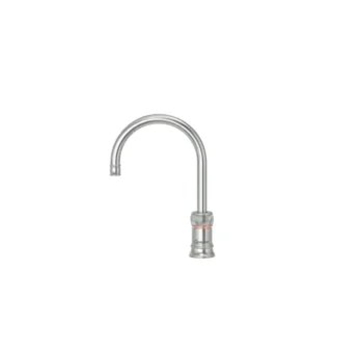 Quooker Classic Nordic Round kokendwaterkraan - draaibare uitloop - Combi+ reservoir - Warm / kokend water - RVS SW299681