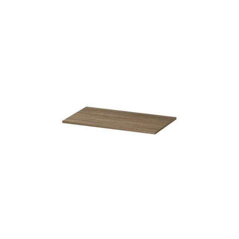 INK Topdeck Plan vasque - 80x45x2cm - pour meuble bas - MFC Chêne pur SW439424