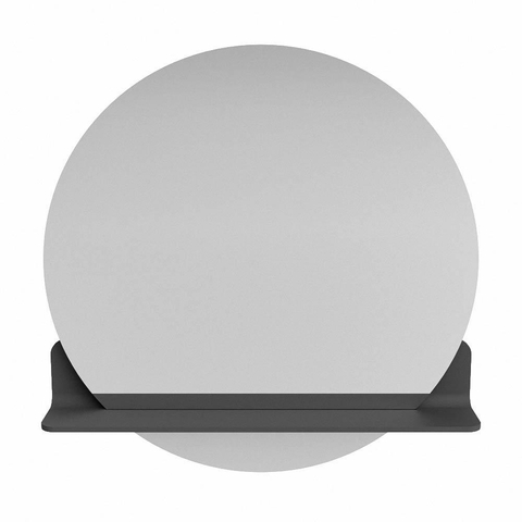 Mondiaz SPOT spiegel – Ø70 cm – met planchet – Dark grey (grijs) SW1235515