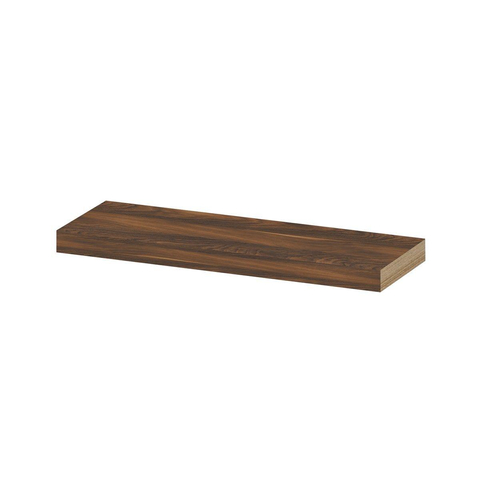 INK 20d wandplank - 60x20x3.5cm - voorzijde afgekant - tbv nis - MFC Noten SW493446
