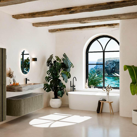 MONDIAZ THOR-DLUX 130cm meuble de salle de bains arrondi gauche + droite couleur Shadow avec 1 tiroir et 2 portes. Vasque suspendue CLOUD Droite 1 trou de robinet couleur Oza. SW1463991