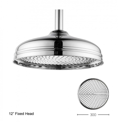 Crosswater Belgravia Regendouche - met vaste - 20cm - hoofddouche - hoogglans chroom SW24273