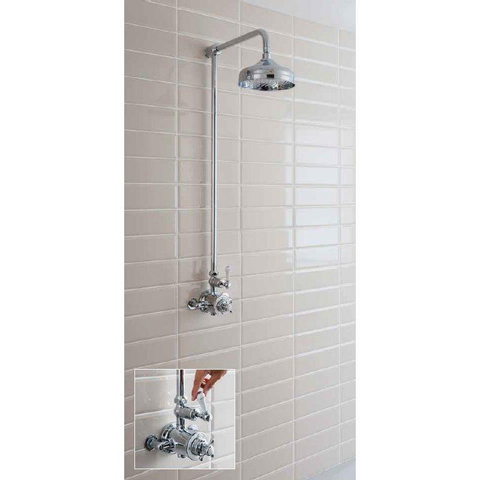 Crosswater Belgravia Regendouche - met vaste - 20cm - hoofddouche - hoogglans chroom SW24273