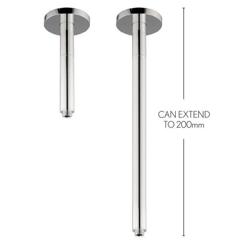 Crosswater Kai Douchearm - 20cm - plafond - hoogglans chroom SW24482