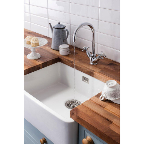 Crosswater Belgravia Keukenkraan - kruisgreep hoogglans - chroom SW24362