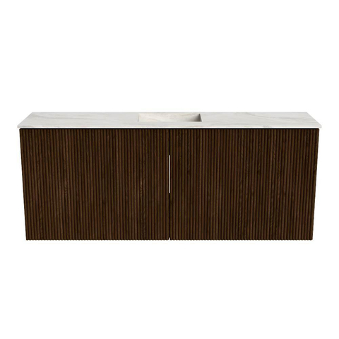 Mondiaz JOYA-DLUX 100cm toiletmeubel - kleur Walnut - Wastafel FAYE positie Midden 1 kraangat kleur Ostra. SW1422641