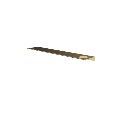 Hotbath &MORE Planchet - 60cm - inclusief bevestigings rails - 1 uitsparing - voor zeepdispenser of beker - PVD - geborsteld messing (goud) SW1245938