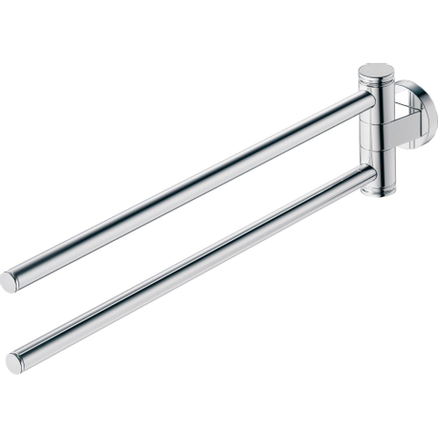 Duravit D-code 2 lids handdoekhouder - 44.5cm - hoogglans chroom GA49408
