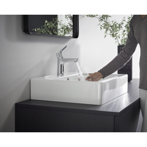 Hansgrohe Focus E2 wastafelkraan - met ComfortZone - 100 - hoogglans chroom 0605536
