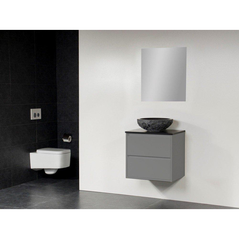 Saniclass New Future XXS Corestone13 Meuble salle de bain 60cm avec miroir gris SW47805