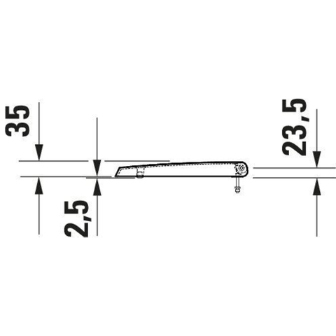 Duravit Me by starck Starck Me deksel - voor urinoir - softclose - mat wit SW297311