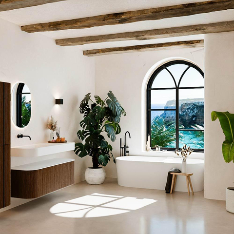 MONDIAZ THOR 130cm meuble de salle de bains arrondi gauche + droite couleur Walnut avec 1 tiroir et 2 portes. Vasque suspendue CLOUD Gauche sans trou de robinet couleur Talc. SW1463553