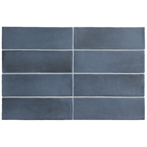ÉCHANTILLON Terravito Ardeno Koko pour carrelage mural et de sol - 150x50cm - 8mm - Bleu foncé SW1221400
