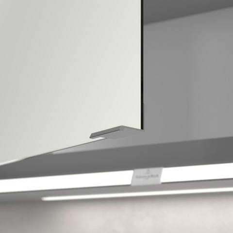 Villeroy & Boch My View Now My view spiegelkast - 80x75cm - 2 deuren - 2 contactdoos LED - zilver SW641657