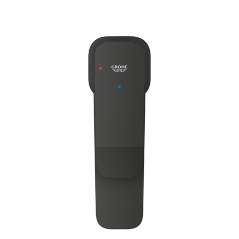 Grohe Dice Wastafelmengkraan - s-size - opbouw - koude start - klikwaste - matte black (mat zwart) SW1440595