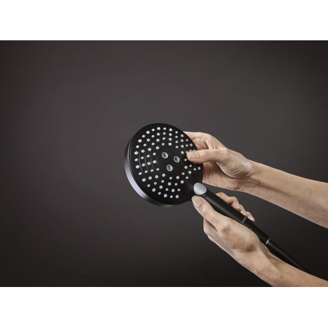 Hansgrohe Raindance Select S - select Regendoucheset - thermostaat - hoofddouche 24cm - mat zwart SW297615