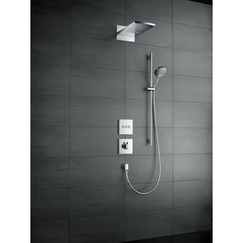 Hansgrohe Raindance Select S Doucheset - 120 - 3jet - ecosmart - met Unica - glijstang 90 cm en zeepschaal - hoogglans chroom GA22506