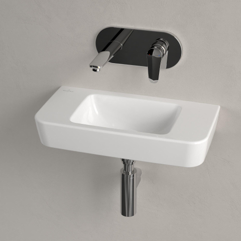 Villeroy & Boch O.novo fontein - 50x25cm - zonder kraangat - zonder overloop - White Alpine (glans wit) SW448398