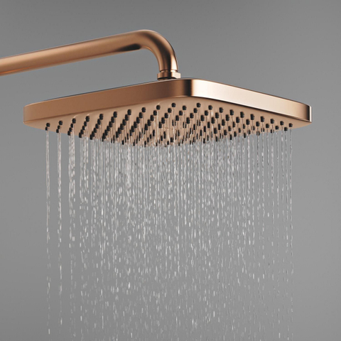 GROHE Vitalio Comfort doucheset - met thermostaat - geborsteld warm sunset (koper) SW1590106