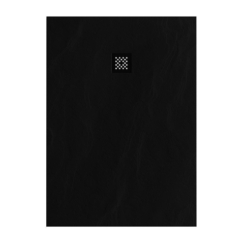 BRAUER Asteroid Receveur de douche 100x140 incl. antidérapant et antibactérien marbre de synthèse noir mat SW543415