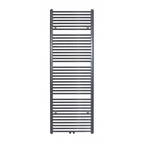 HR Badmeubelen Polo Designradiator - 40x8x118cm - middenaansluiting - 441 watt - graphit glossy SW9918