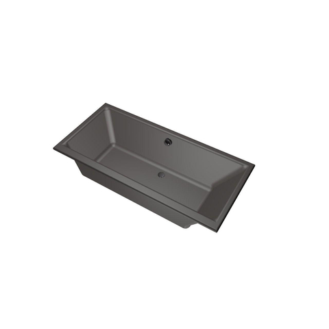 Xenz Kristal Baignoire - 160x75x48 - bonde centrale - acrylique - anthracite SW378411