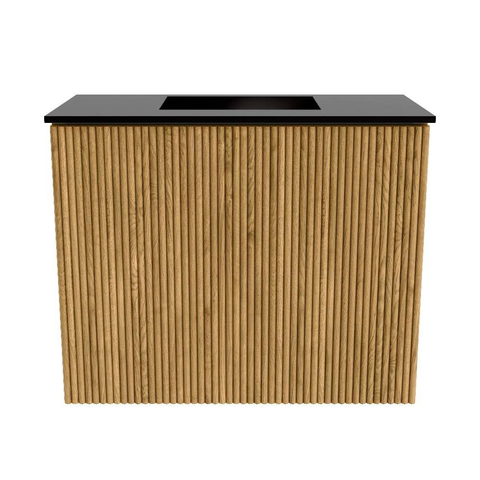 Mondiaz JOYA 50cm meuble de toilette - couleur Oak - Vasque FAYE position Milieu Sans trou de robinet couleur Urban. SW1421154