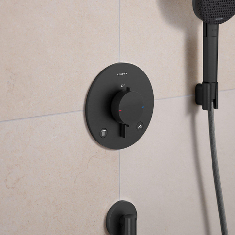 Hansgrohe Ecostat comfort s Inbouw - thermostaat - voor 2 functies - zwart chroom SW1245319