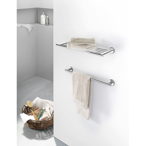 Zack SCALA Handdoekhouder - 66cm - enkel - hoogglans RVS SW23540