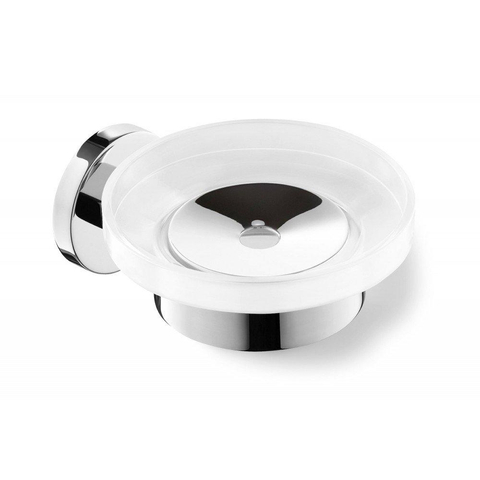 Zack SCALA Porte-savon - 14x12x6cm - acier inoxydable poli brillant SW25034