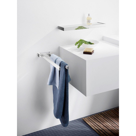 Zack LINEA Élément de tablette - 46x13x3cm - verre mat - inox brossé mat SW23661