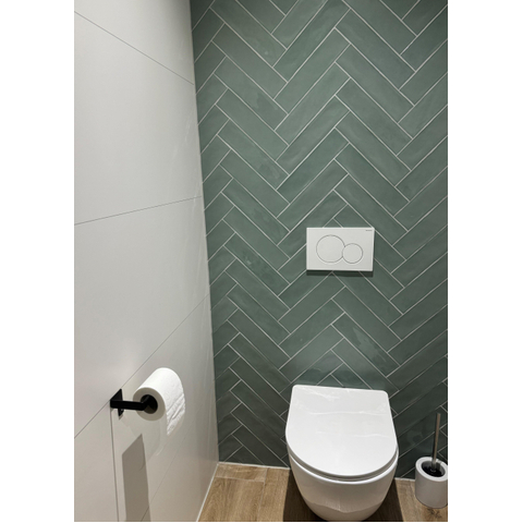 ÉCHANTILLON Terravito Pavero Carreau mural - 7,5x30cm - 8.6mm - Jade (Vert) SW736230