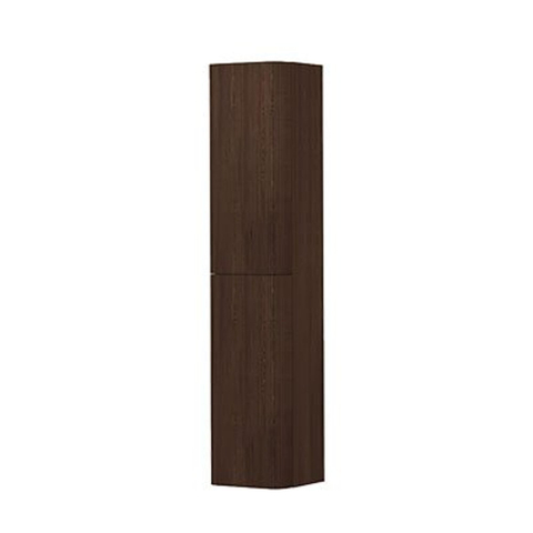 INK Concept R Hoge Kast - 35x35x169cm - 2 deuren - afgeronde hoeken - verticaal gefreesd - tbv grepen - rechtsdraaiend - shadow veneer SW1405428
