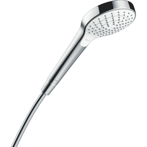 Hansgrohe Croma Select S handdouche Vario EcoSmart 1/2 xØ11cm met rain turbo rain en intense rain regenstraal wit/chroom 0605322