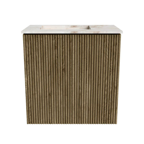 Mondiaz JOYA-DLUX 40cm toiletmeubel - kleur Dusk - Wastafel FAYE positie Links Zonder kraangat kleur Frappe. SW1423073