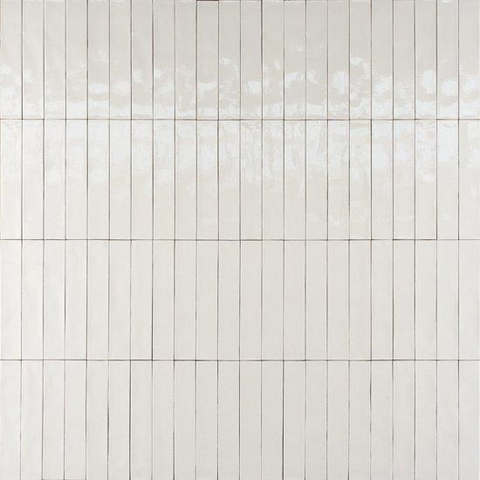 ÉCHANTILLON Ceralto Serrata Slate Carreau de sol et de mur - 5X30cm - 10mm - Rectangle - Bianco Brillant SW1220907