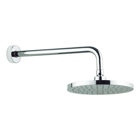 Crosswater Fusion Hoofddouche 20cm - rond - inclusief wandarm - hoogglans chroom SW31216