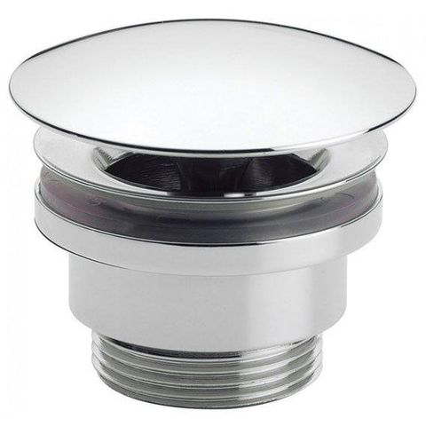 Crosswater Basin Wast Afvoerplug - voor wastafel - met klikwaste - 50mm - hoogglans chroom SW31035