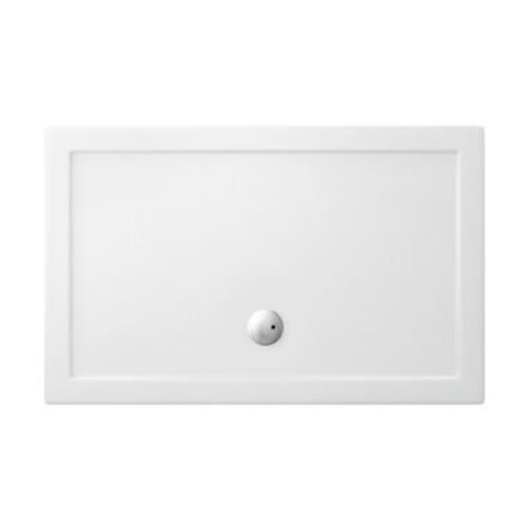 Crosswater Showertray receveur de douche - 90x120x3.5cm - rectangulaire - acrylique - antidérapant - blanc SW30799