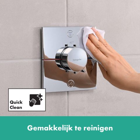 Hansgrohe ShowerSelect Comfort E Thermostaat - inbouw - 2 functies - hoogglans chroom SW918161