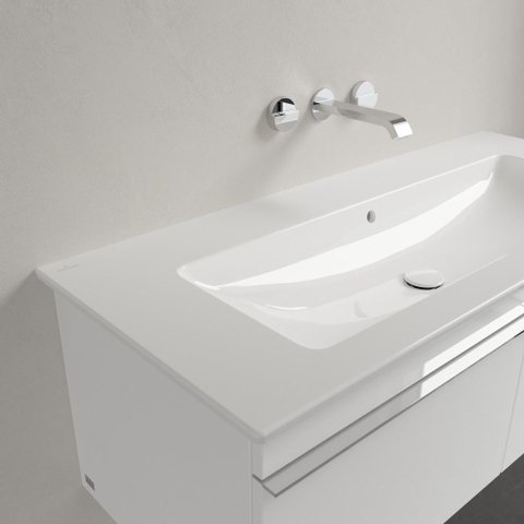 Villeroy & Boch venticello meubelwastafel - 120x50cm - zonder kraangat - met overloop - White Alpine (glans wit) 1025114