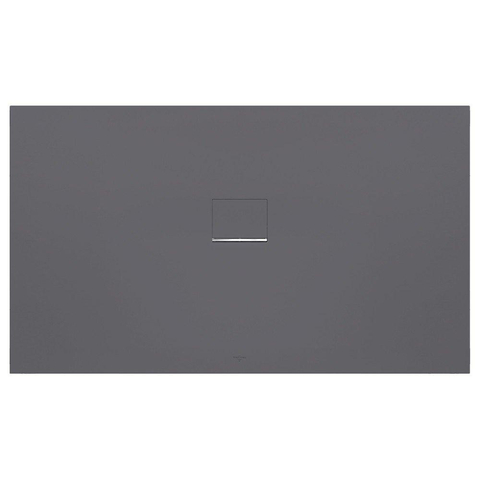Villeroy & Boch Squaro infinity douchebak - 180x80x4cm - Anthracite (grijs) SW29368